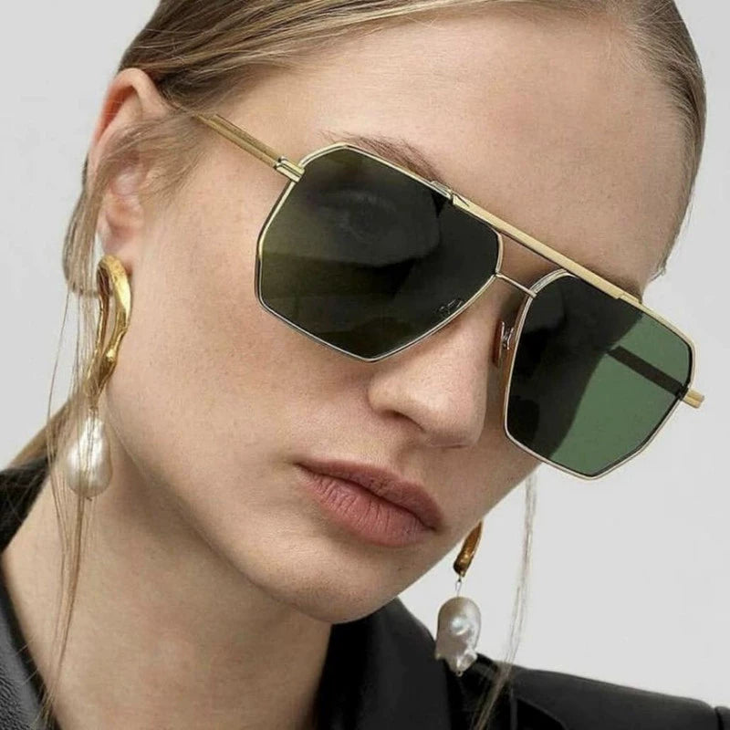 European and American Double Beam Retro Sunglasses