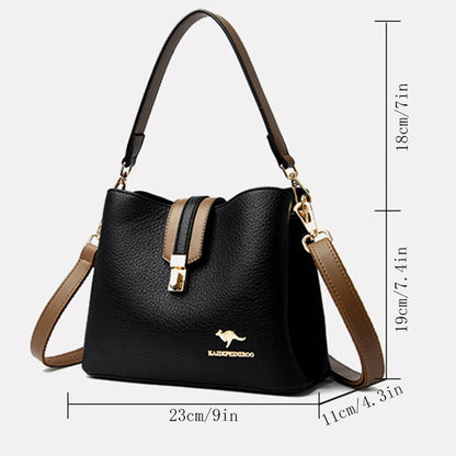 Genuine Brand Leather Purses and Handbags Luxury Designer Small Shoulder Crossbody Hand Sac Ladies Casual Bucket Messenger Bags