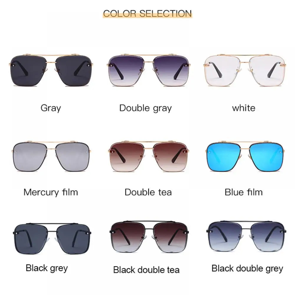 Luxury Classic Summer Style Gradient lens Men Anti Glare Driving Sun glasses